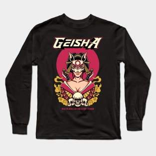 geisha mecha Long Sleeve T-Shirt